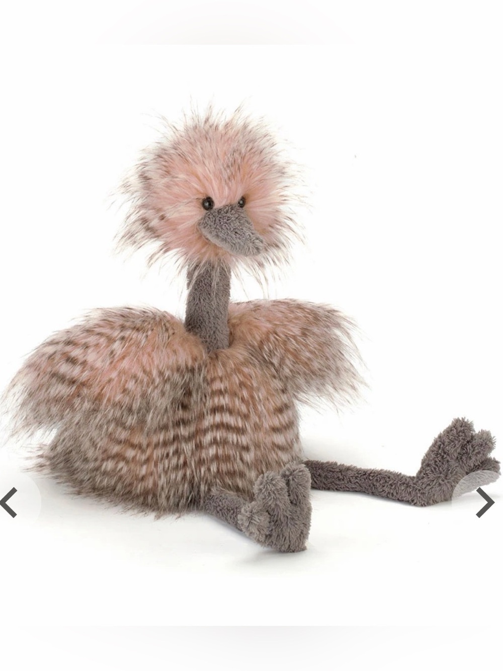 JELLYCAT RETIRED ODETTE OSTRICH PLUSHIE Bird Toy